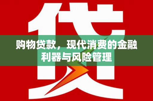 循化购物贷款，现代消费的金融利器与风险管理
