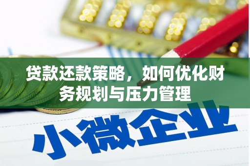 循化贷款还款策略，如何优化财务规划与压力管理