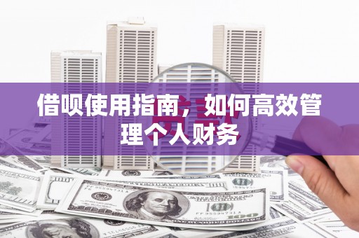循化借呗使用指南，如何高效管理个人财务