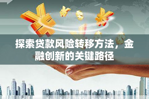 循化探索贷款风险转移方法，金融创新的关键路径