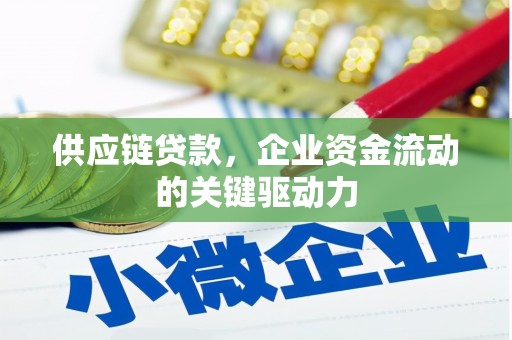 循化供应链贷款，企业资金流动的关键驱动力