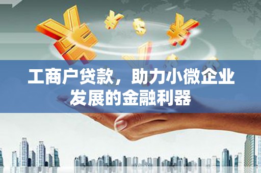 循化工商户贷款，助力小微企业发展的金融利器