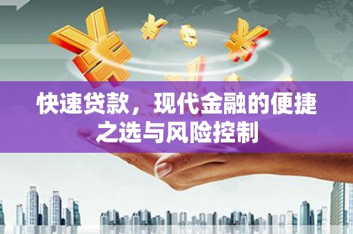 循化快速贷款，现代金融的便捷之选与风险控制