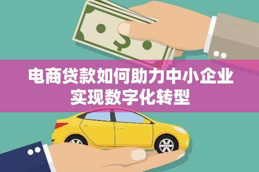 循化电商贷款如何助力中小企业实现数字化转型