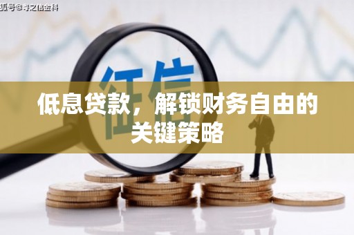 循化低息贷款，解锁财务自由的关键策略