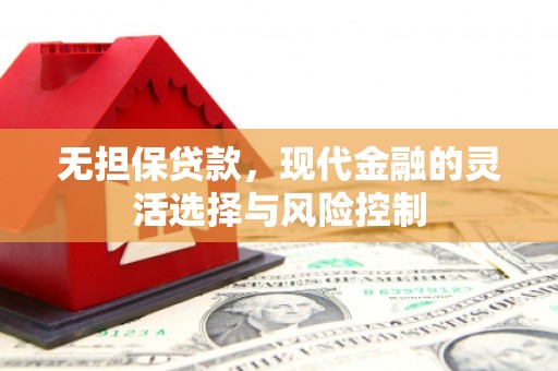 循化无担保贷款，现代金融的灵活选择与风险控制