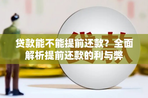循化贷款能不能提前还款？全面解析提前还款的利与弊