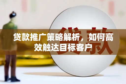 循化贷款推广策略解析，如何高效触达目标客户