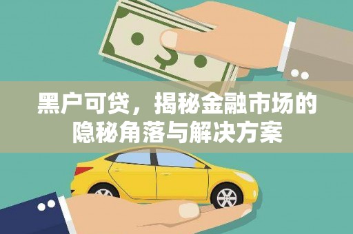 循化黑户可贷，揭秘金融市场的隐秘角落与解决方案