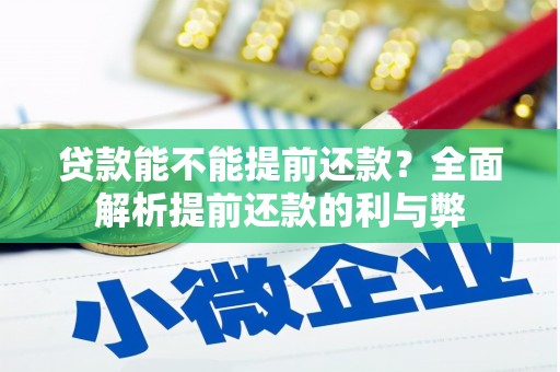 循化贷款能不能提前还款？全面解析提前还款的利与弊