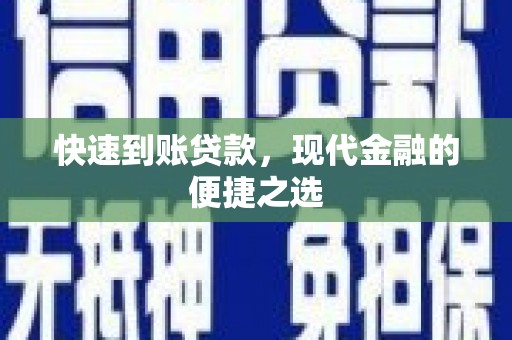 循化快速到账贷款，现代金融的便捷之选