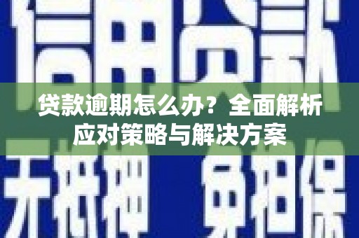 循化贷款逾期怎么办？全面解析应对策略与解决方案