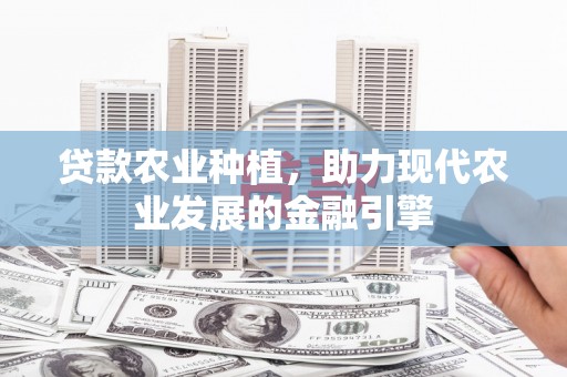 循化贷款农业种植，助力现代农业发展的金融引擎
