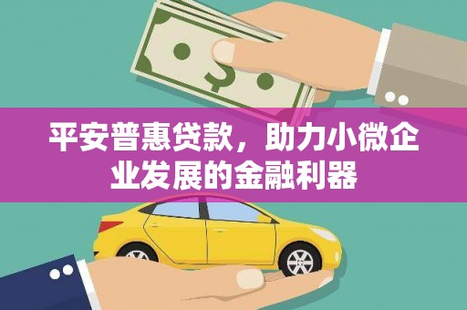循化平安普惠贷款，助力小微企业发展的金融利器