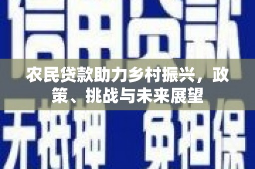 循化农民贷款助力乡村振兴，政策、挑战与未来展望