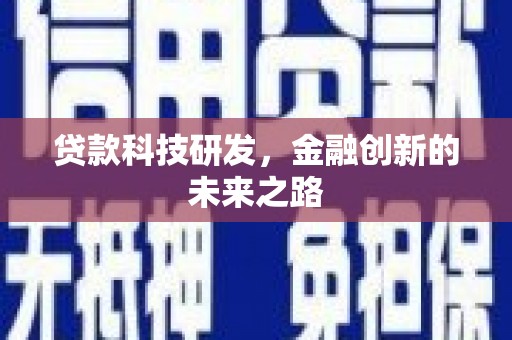 循化贷款科技研发，金融创新的未来之路