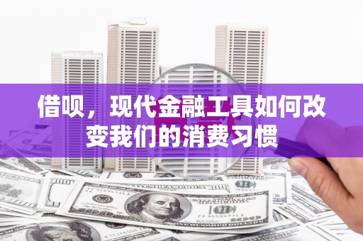 循化借呗，现代金融工具如何改变我们的消费习惯