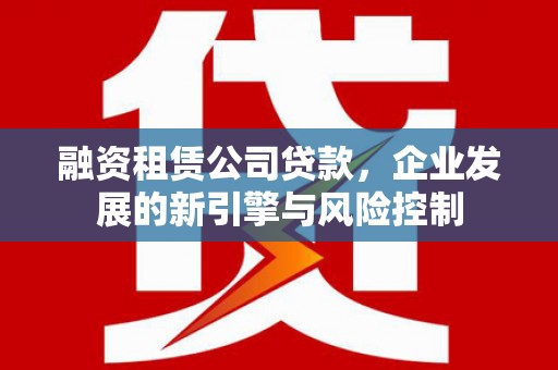 循化融资租赁公司贷款，企业发展的新引擎与风险控制