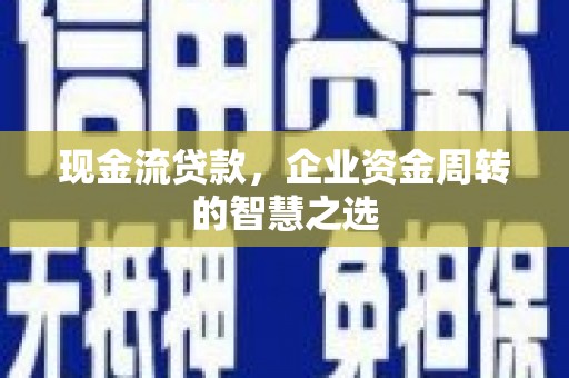 循化现金流贷款，企业资金周转的智慧之选