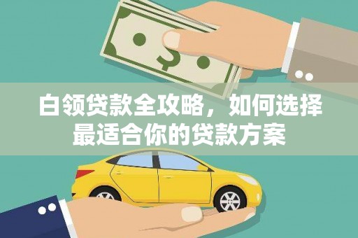 循化白领贷款全攻略，如何选择最适合你的贷款方案